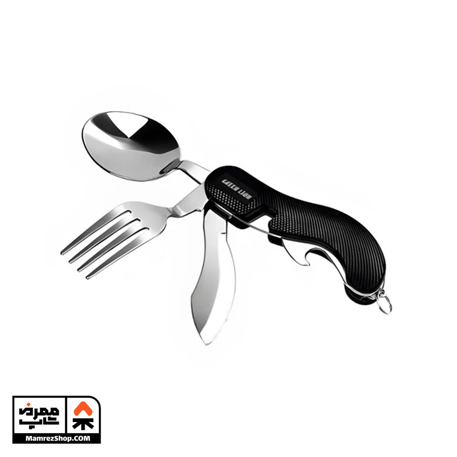 ست قاشق و چنگال سفری گرین لاین مدل GN-4IN1CSETBK